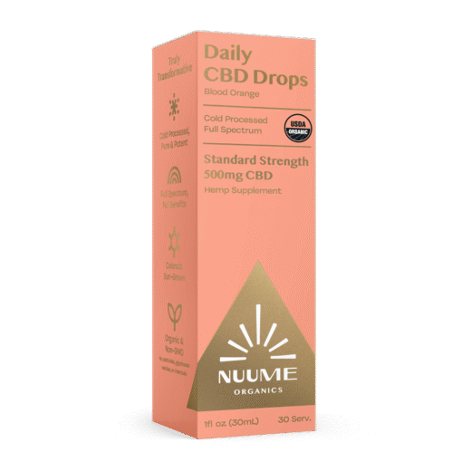 Organic Daily CBD Drops - Blood Orange 500mg Full Spectrum