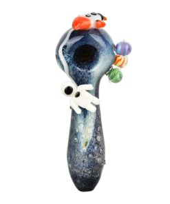 Empire Glassworks Glow In The Dark Spoon Pipe - 4.25" / Galactic