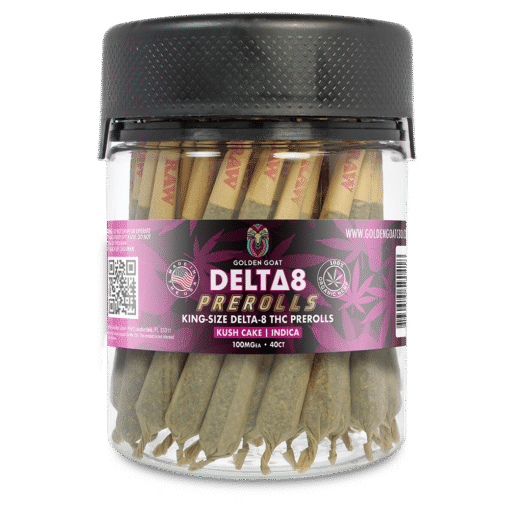 Delta 8 Doobies, King Size Jar, 50ct 100MG - Kush Cake
