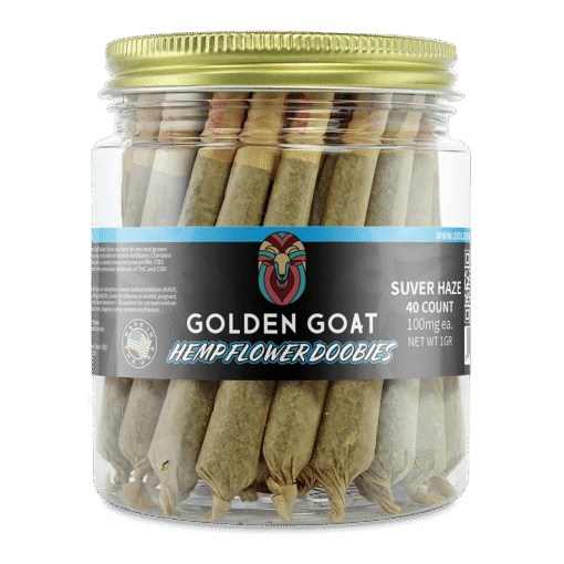 CBD Hemp Flower Doobies – Suver Haze, 40ct