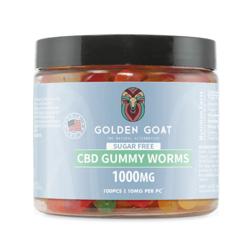 CBD Sugar Free Gummies 1000MG - Clear Worms