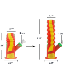 Waxmaid 8.46″ Springer Mini Collapsible Silicone Water Pipe