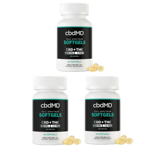 cbdMD Full Spectrum CBD Softgels - (1500MG - 6000MG)