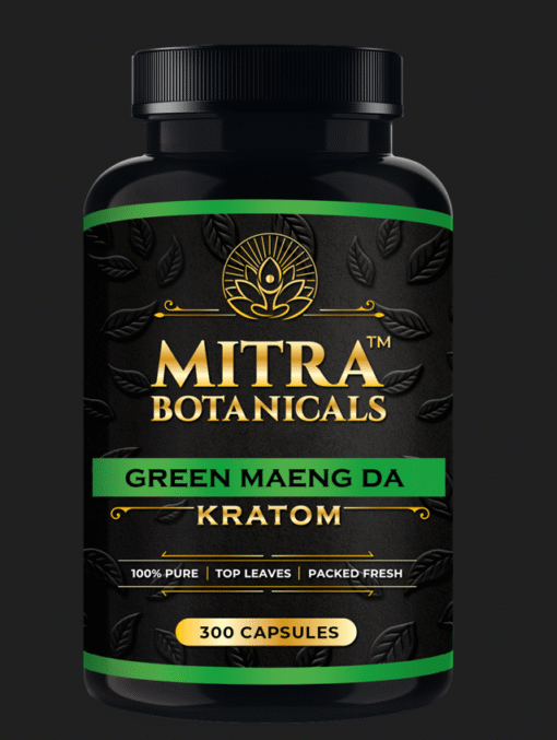 Mitra Botanicals Green Maeng Da – Kratom (300 Capsules)
