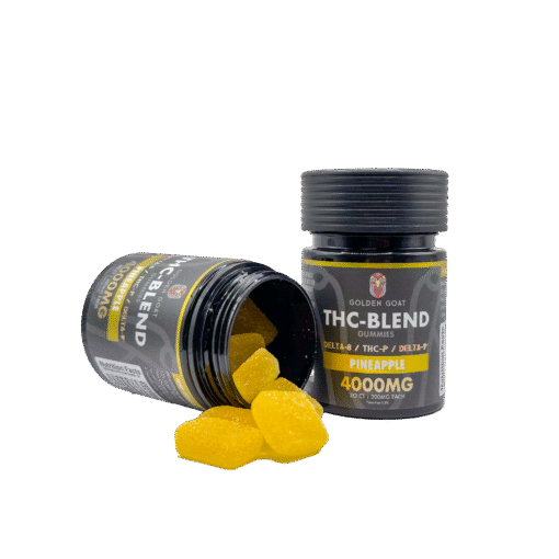 THC Blended 4000MG Infused Gummies Delta 8 / THC-P / Delta 9 - Pineapple