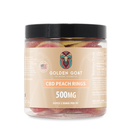 CBD Gummies 500MG - Peach Rings