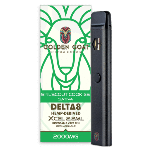 Delta-8 THC Vape Device, 2000mg, Rechargeable/Disposable - Girl Scout Cookies