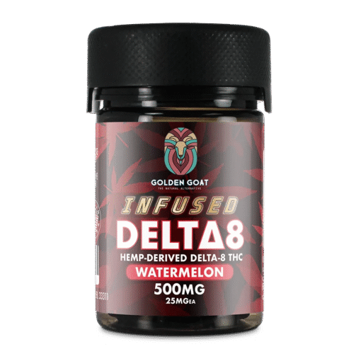 Infused Delta-8 Gummies, 500mg – Watermelon, 20ct
