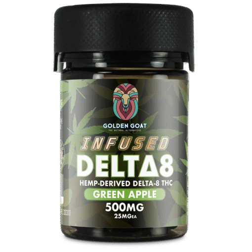 Infused Delta-8 Gummies, 500mg – Green Apple, 20ct