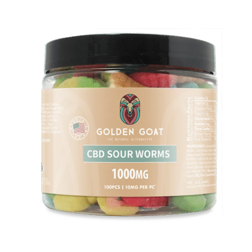 CBD Gummies 1000MG - Sour Worms