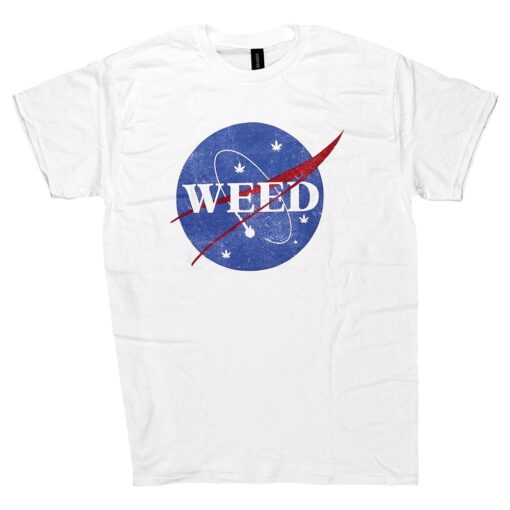 Brisco Brands Weed NASA Logo Parody T-Shirt