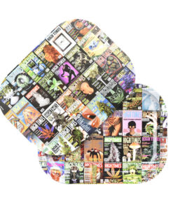 High Times x Pulsar Mini Metal Rolling Tray w/ Lid - Covers Collage / 7"x5.5"