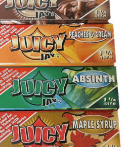 Juicy Jay’s Organic 1 1/4 Size 32 Papers Rolling Papers Sampler (6 Pack)