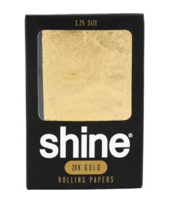 Shine 24K Gold Rolling Papers - One Sheet / 1 1/4
