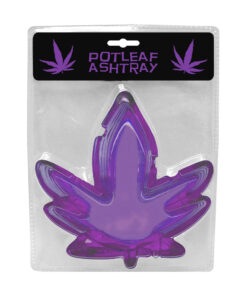 Pot Leaf Ashtray Purple