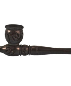 Carved Wood Hand Pipe