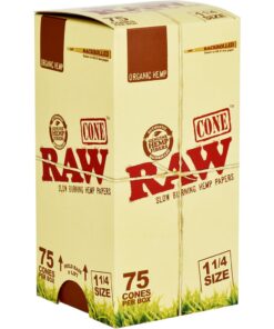 RAW Organic Hemp Cones - 1 1/4" 75pcs