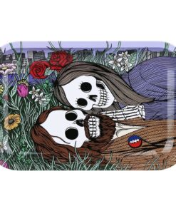 Grateful Dead x Pulsar Metal Rolling Tray - Flower Couple / 11" x 7"