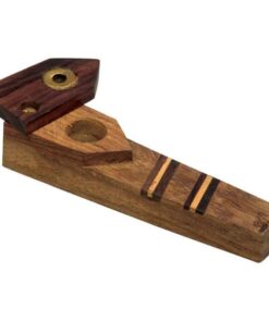 Tri-Tone Wood Pipe w/ Swivel Cover & Screen