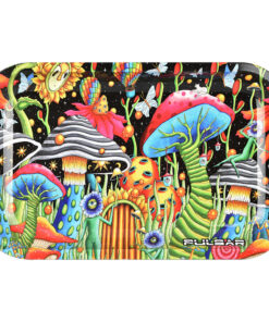 Pulsar Metal Rolling Tray - Garden of Cosmic Delights / 11" x 7"