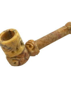 Small Carved 3" Marble Stone Pipe